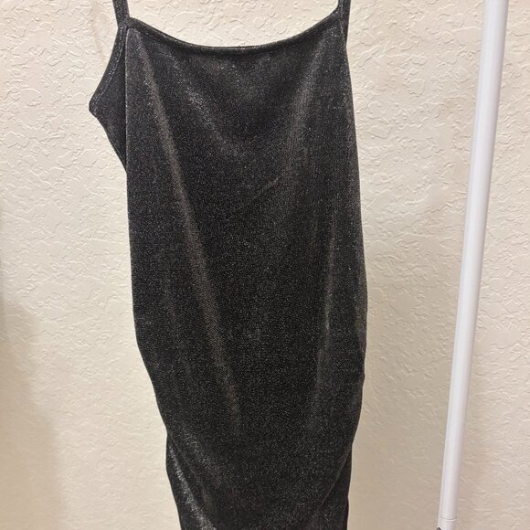 Katie J NYC Dresses & Skirts - Katie J NYC Abby Gunmetal Gray Ruched Party Dress Junior Size Medium